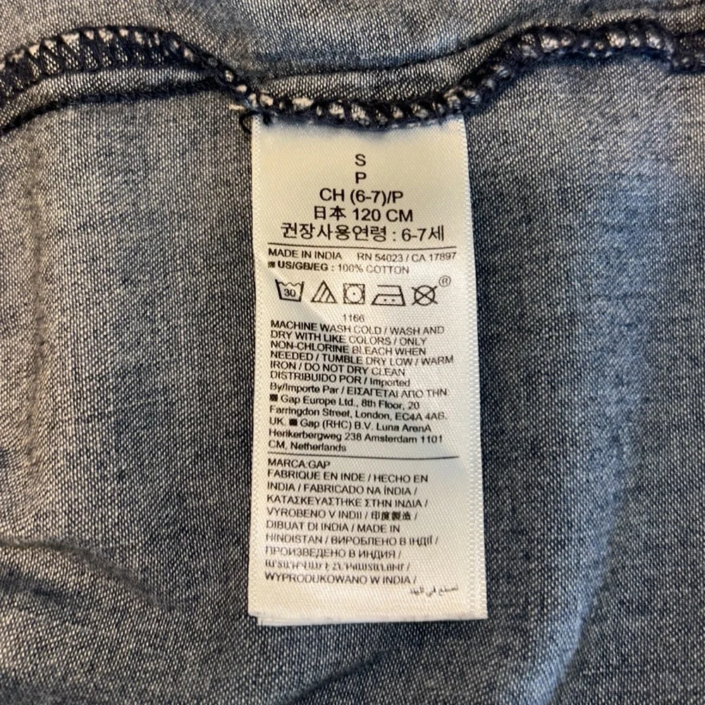 Gap Kids Tiered Denim Dress Size Small 6/7